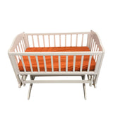 White Rocking Crib