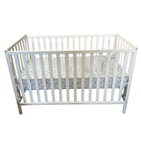 IKEA White Woden Crib + Matress