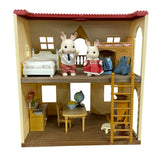 Calico Critters | Red Roof Cozy Cottage with two bunnies