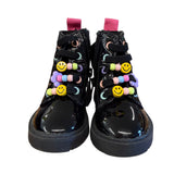 Tucker + Tate | Patent Smiley Bead Boots | 5 toddler