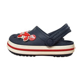 Crocs | Navy Clogs with Jibbitz | 8 Child