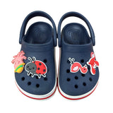 Crocs | Navy Clogs with Jibbitz | 8 Child