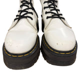 Dr Martins | White Leather Boot | 9 Womens
