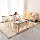 Bonrcea | Wooden Play Yard w/ Gate