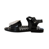Mini Melissa | Black & White Sandals | 2 Youth