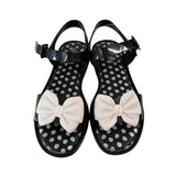 Mini Melissa | Black & White Sandals | 2 Youth
