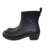 Hunter | Black Short Boots, No Insoles | 7 Womens |
